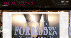 Desktop Screenshot of forbiddenbodyart.org