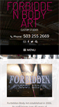 Mobile Screenshot of forbiddenbodyart.org